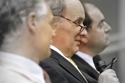 Prof. H&uuml;ttenbrink, Prof. Zenner und Prof. Jovanovic